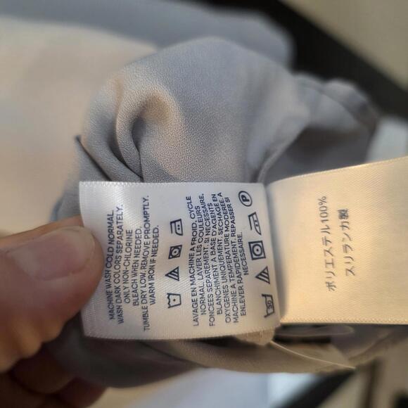 Lands' End Women's Grey Button-Up Blouse- 22W NWOT - Picture 4 of 8